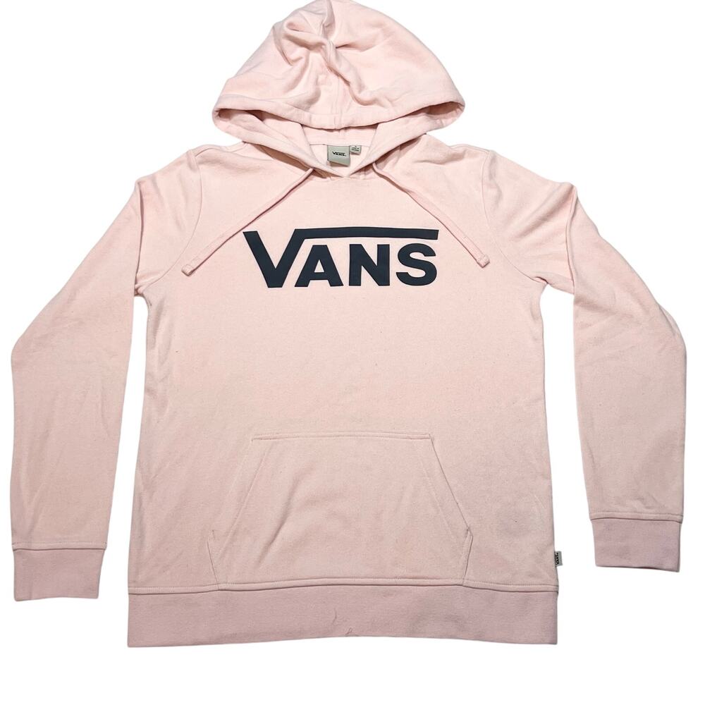 Vans Off The Wall Classic Hoodie Pullover Women Small Pink Sweater Sweatshirt